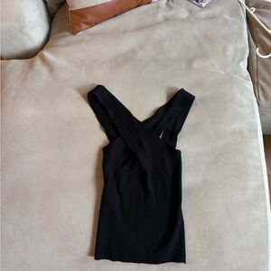 Mango Black Cross-Strap Camisole